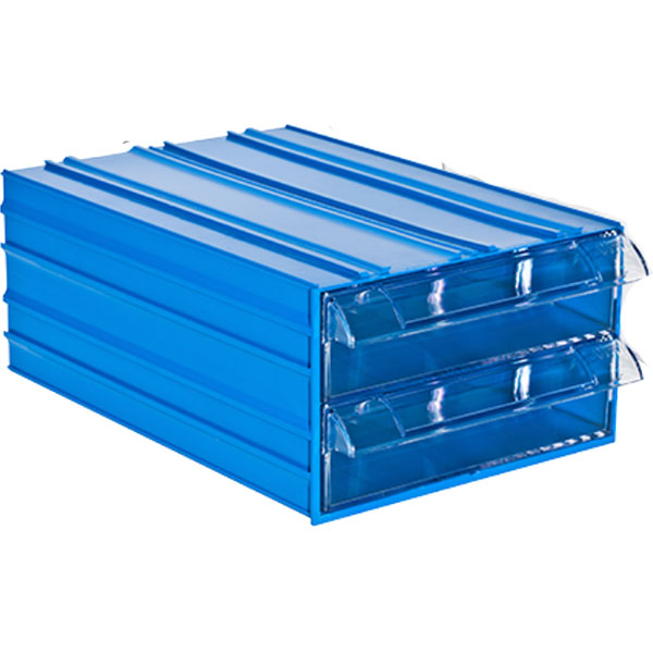 Plastic Drawer Box With 2 Drawers 212x306x126(h)mm