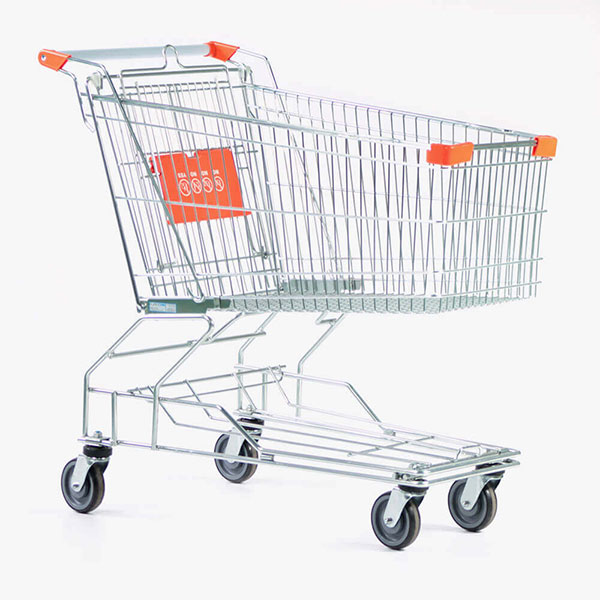 Shopping Trolley with Bottom stocking area